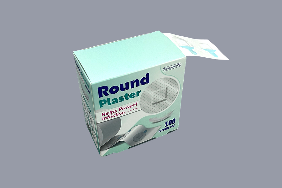 Plâtre rond PE transparent de 25 mm