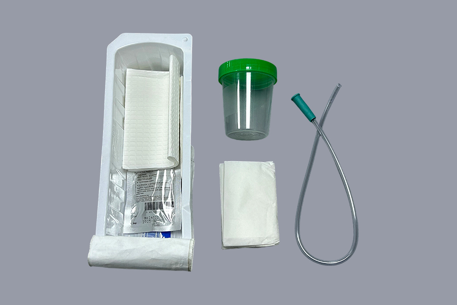 Plateau de cathéter urétral stérile pour les soins aux patients