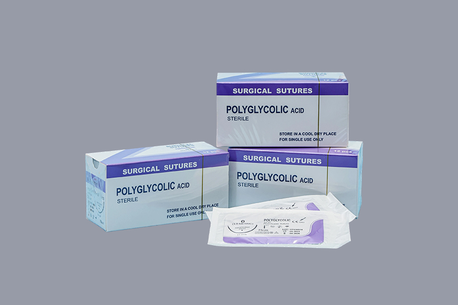 Sutures à l'acide polyglycolique