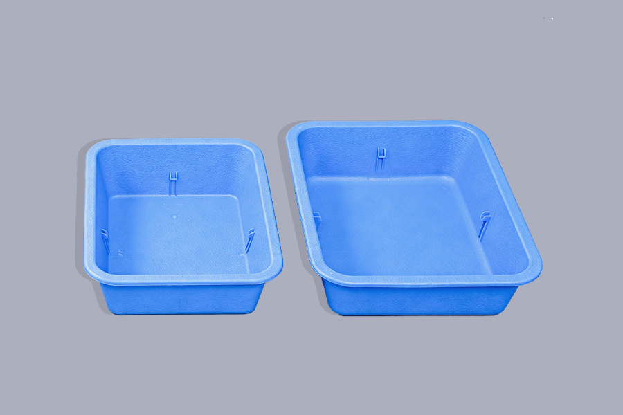 Récipient en plastique rectangulaire de 500 à 6 000 ml