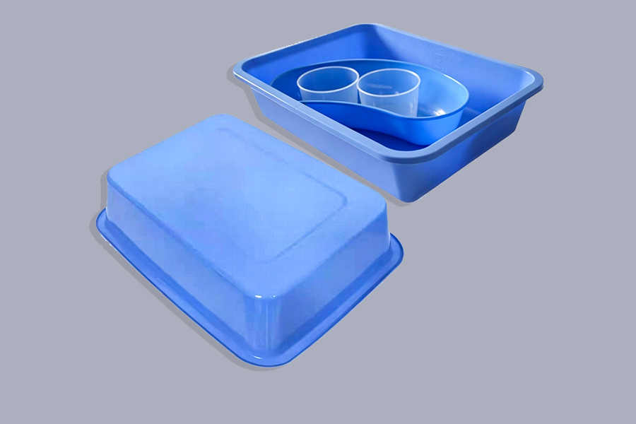 Récipient en plastique rectangulaire de 500 à 6 000 ml
